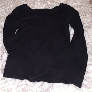 Black long sleeve T-shirt
